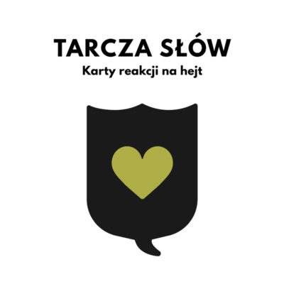 Tarcza słów  - Karty reakcji na hejt dla dzieci